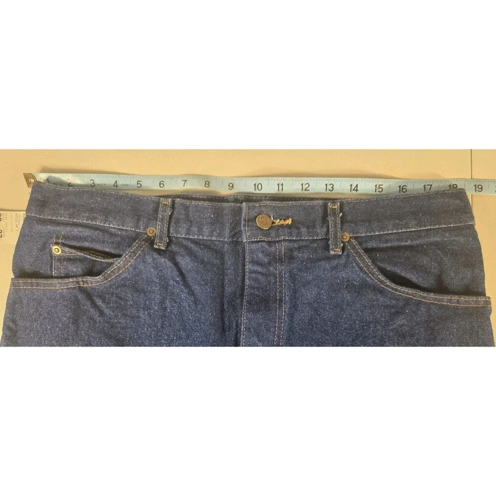 Vintage Lee Jeans Men’s Size 38x33 Dark Indigo Tapered Leg New USA Union Tag